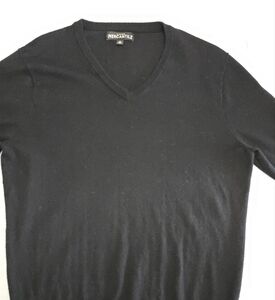 J. Crew Mercantile Sweater Black Wool Blend Long Sleeve Preppy Pullover M